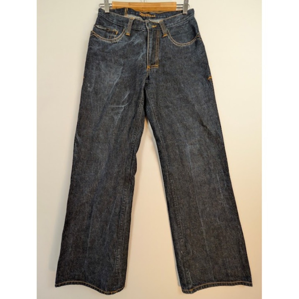 Bullhead Baggy Denim Jeans Men 28x30 (FITS 30x28.5) Indigo Blue Low Rise Y2K